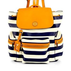 Tory Burch Kerrington Striped Backpack